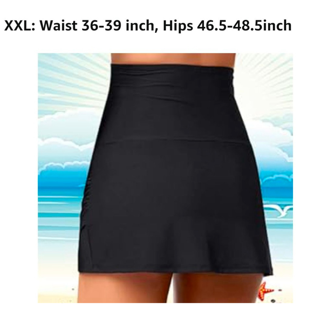 Women's Unbranded Swim Skirt XXL Black - Picture 2 of 9